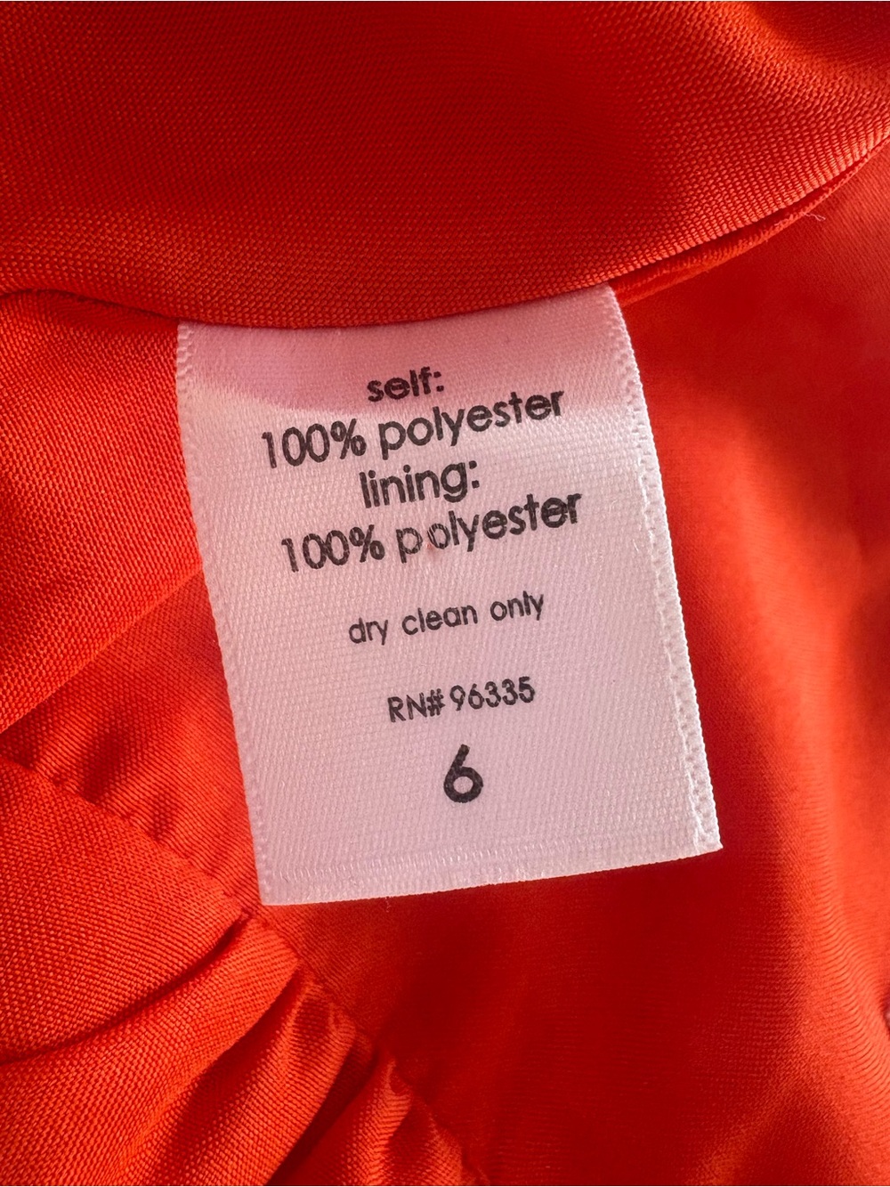 Susan Monaco Orange White Geometric Tie Back Midi Dress Size 6 - Picture 11 of 16